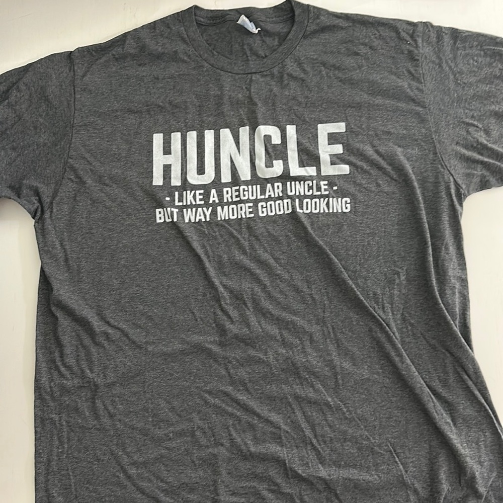 Grey 2XL “Hunkle” funny T-Shirt.
